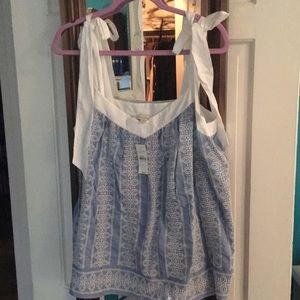 Beautiful Tie-Strap Top from Loft. Size L.